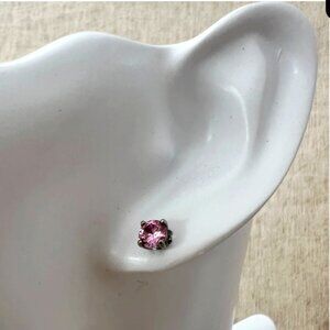TOCARA Round Pink Diami Pendant Silver 925 / Jewelry